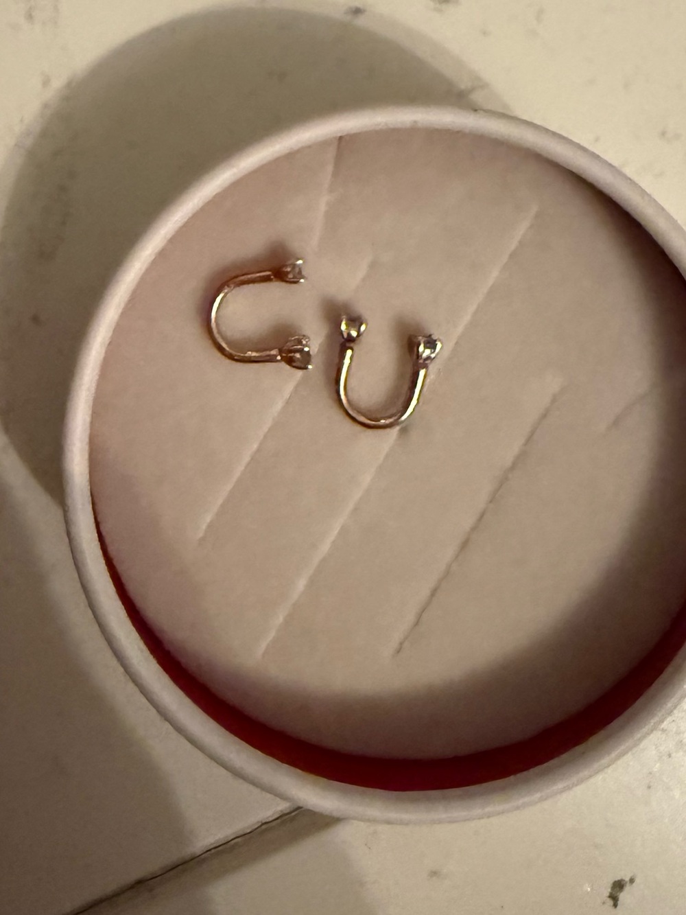 Adornmonde Frankie u hoop diamond piercing set
